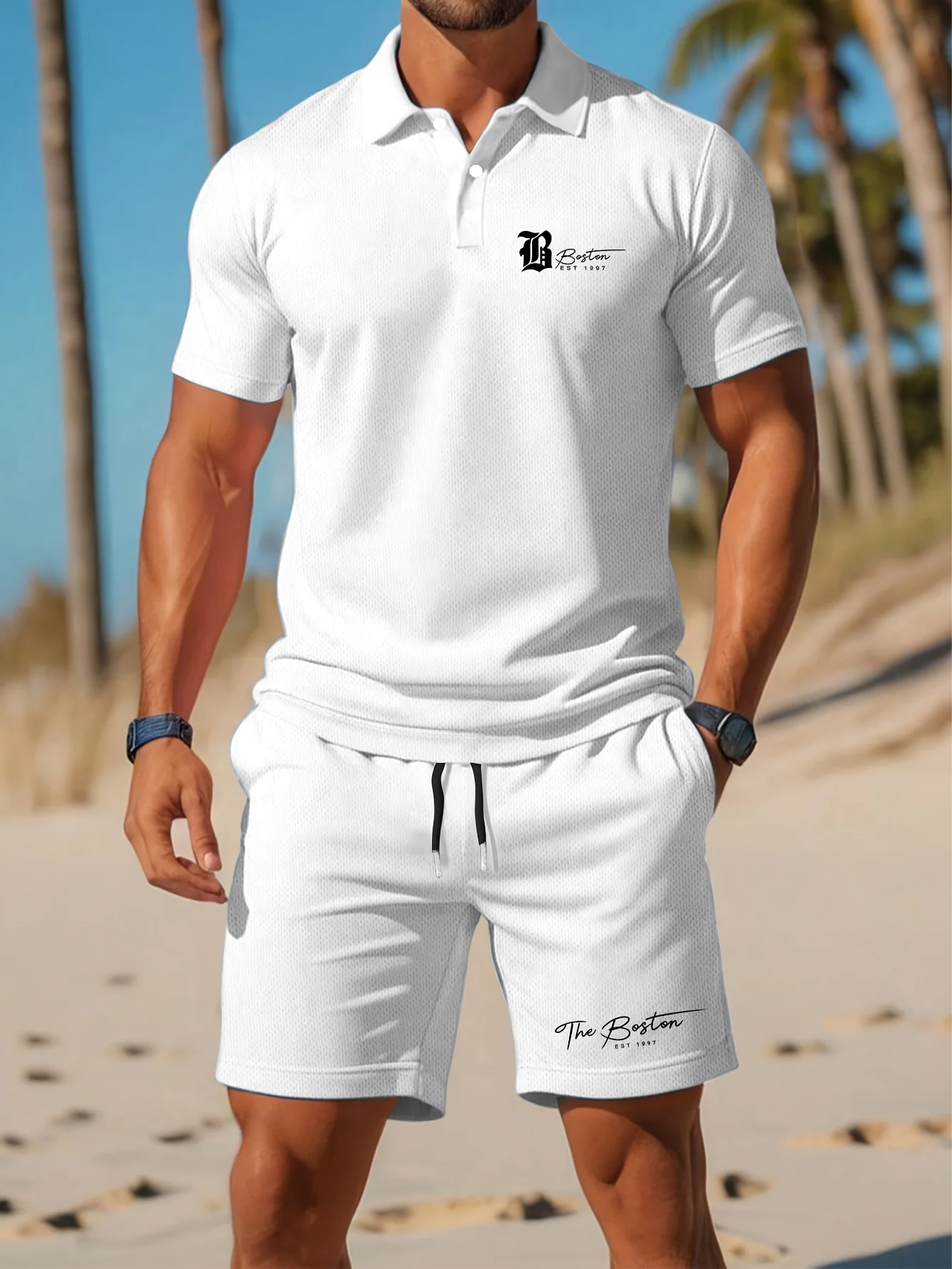 Summer Clothing Haul - Summer New Men's Polo Shirt Set