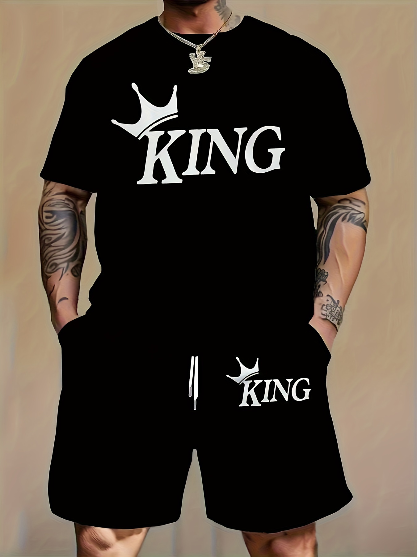 Summer Clothing Haul - Men Fashion 2‑Piece Matching Set Letter