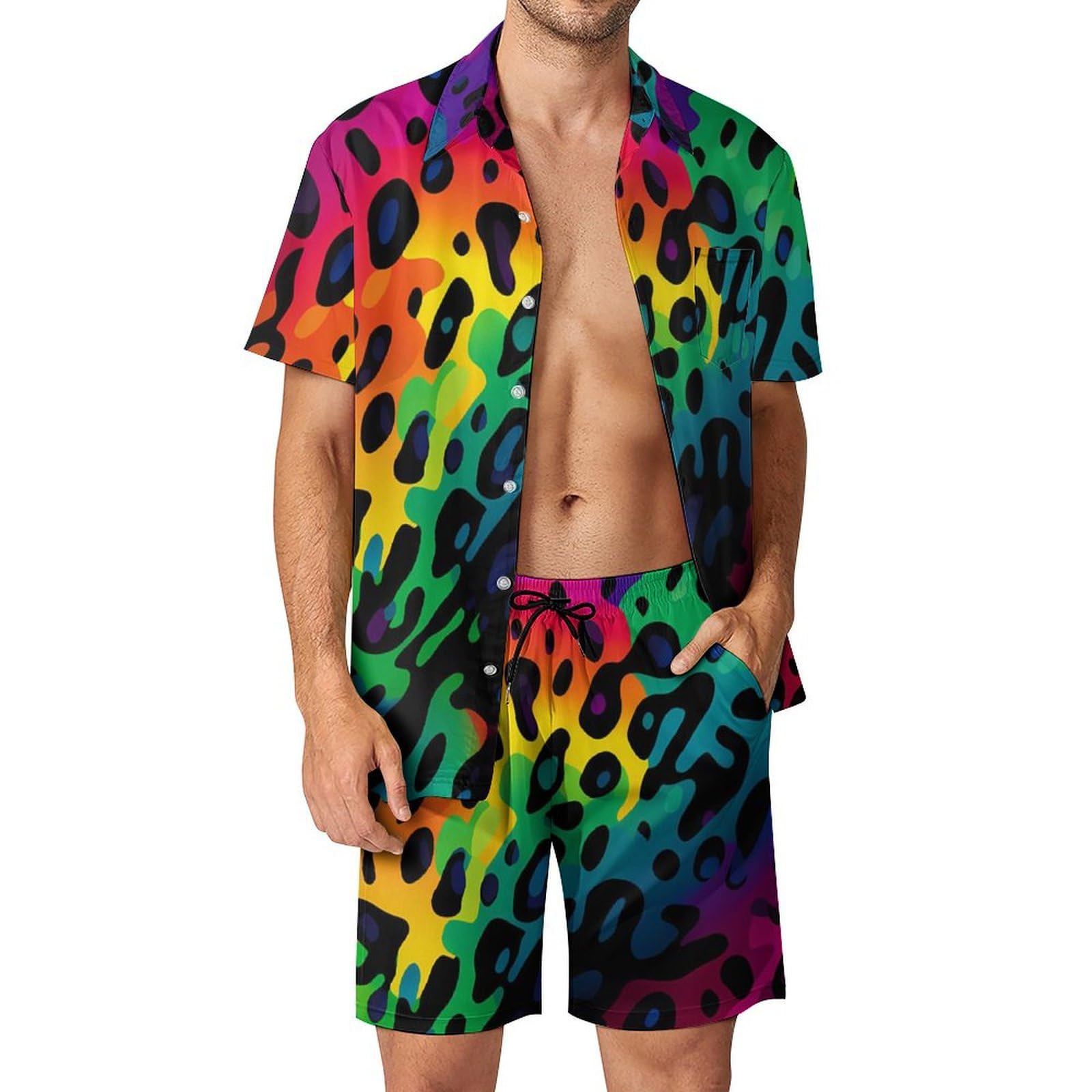 Summer Clothing Trend - Summer Irregular Geometric 3D Print Men