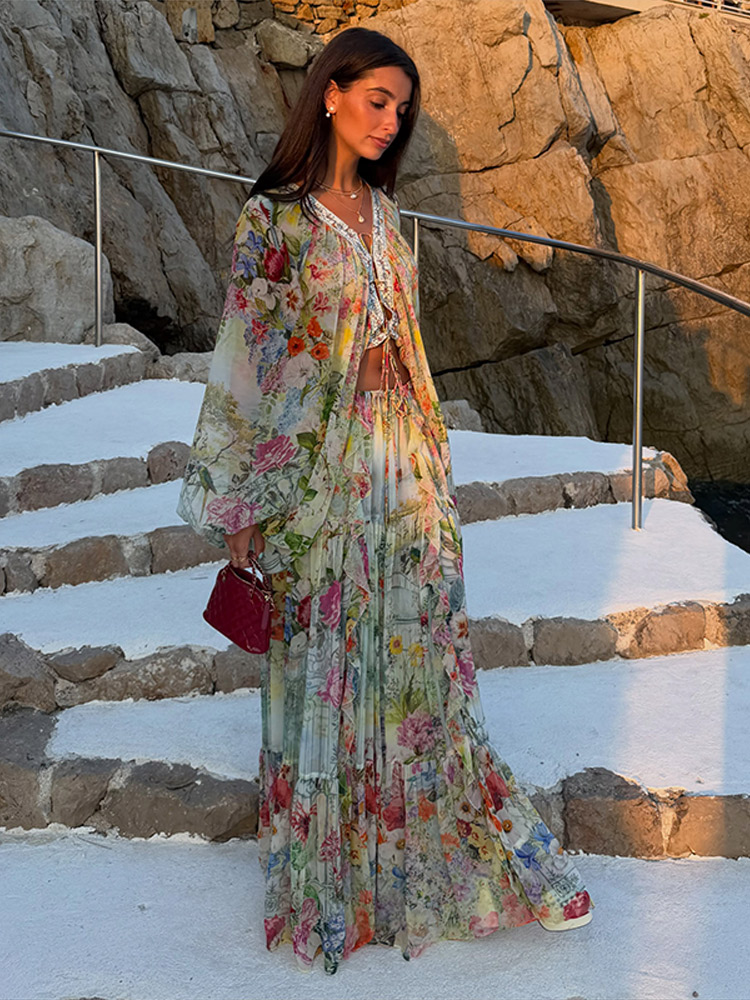 Beach Bohemian Floral Matching - огляд і ціна Summer Vacation Clothing Women