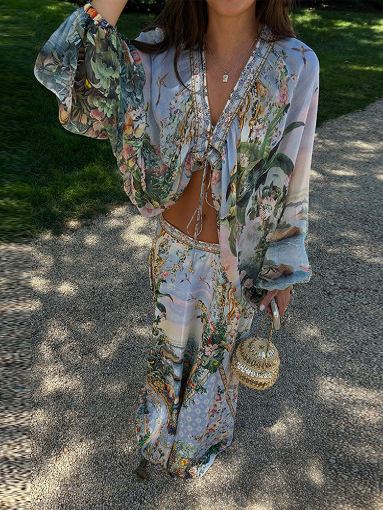 Beach Bohemian Floral Matching - огляд і ціна Summer Vacation Clothing Women