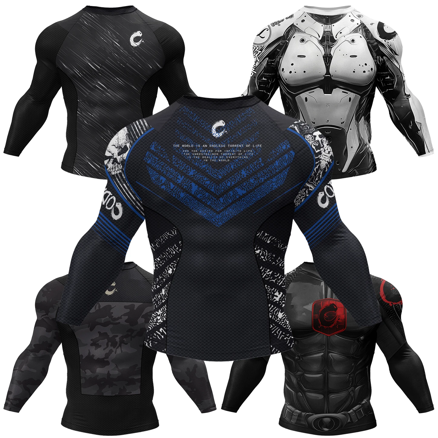 Men Cody Lundin MMA T-shirt 3D - огляд і ціна Rash Guard Long Sleeve