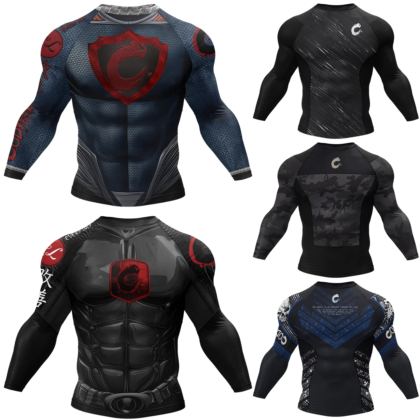 Men Cody Lundin MMA T-shirt 3D - огляд і ціна Rash Guard Long Sleeve