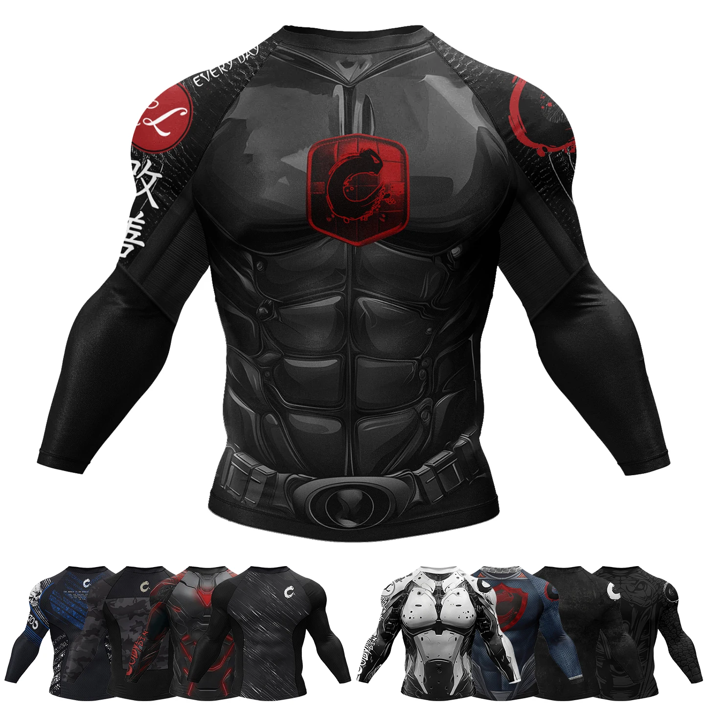 Men Cody Lundin MMA T-shirt 3D - огляд і ціна Rash Guard Long Sleeve