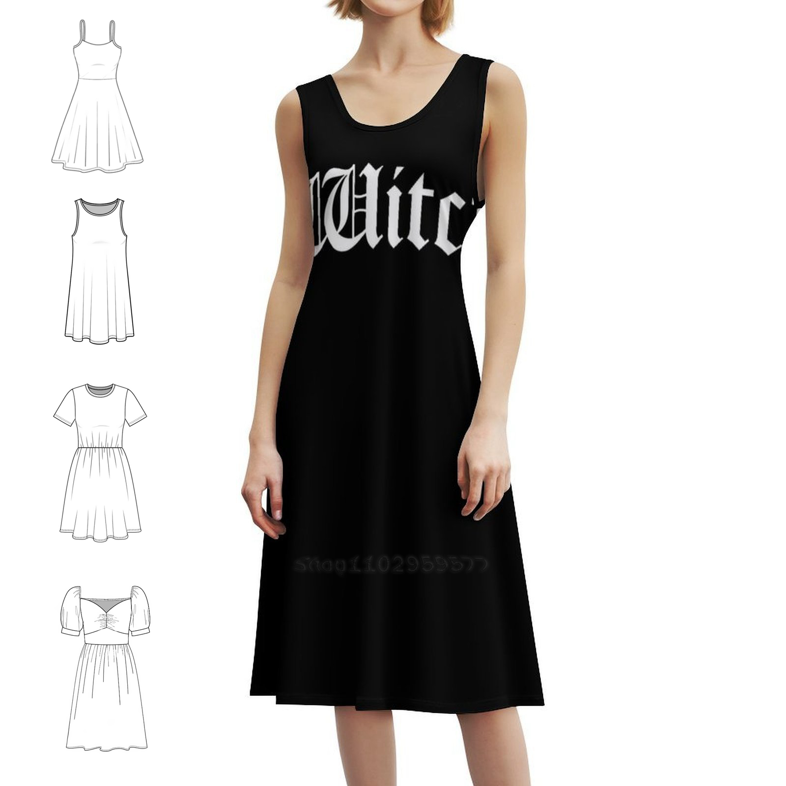 Witch Bohemian Sleeveless Dres - огляд і ціна Summer Vacation Clothing Women