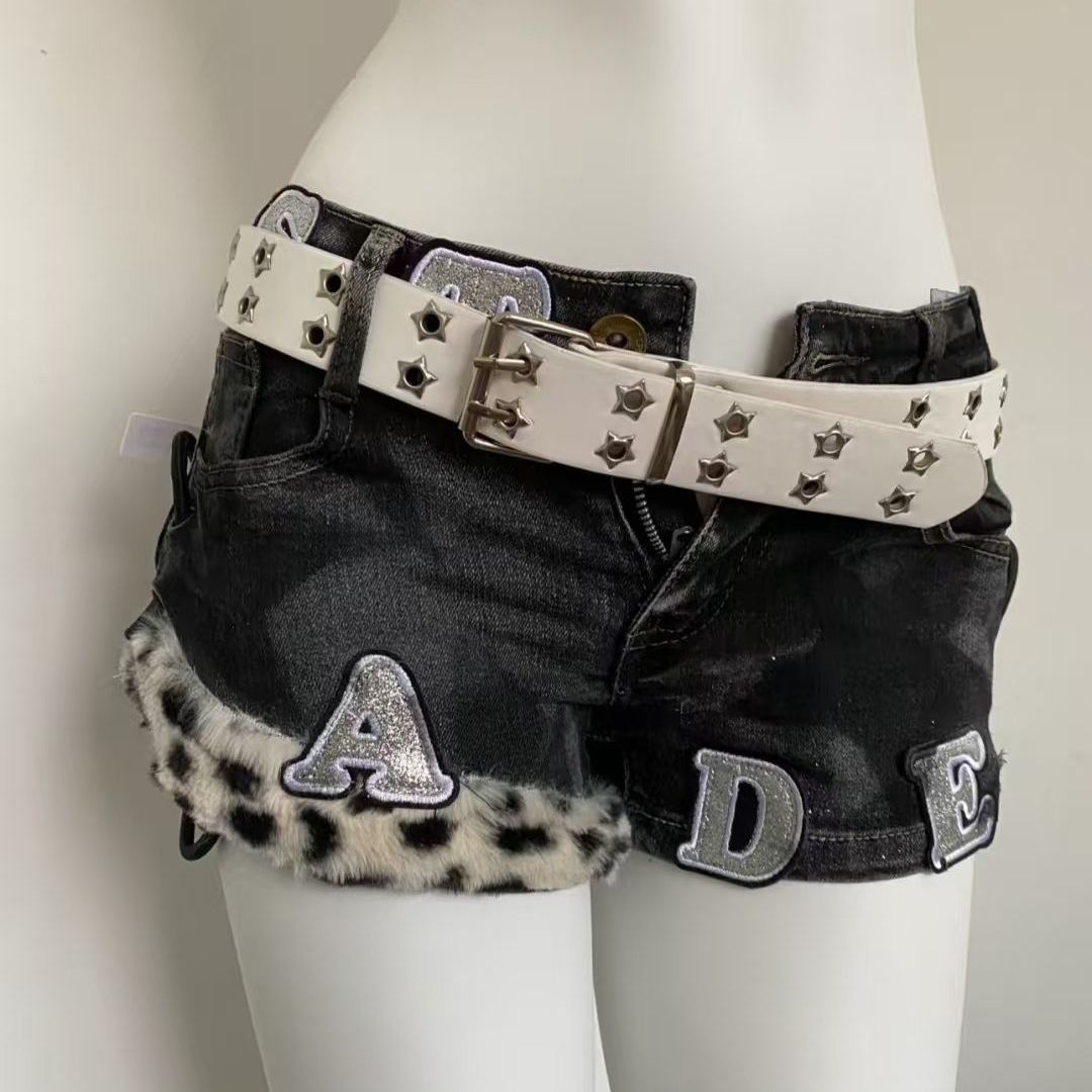 Y2k Embroidered Patch Denim Sh - огляд і ціна Summer Clothing Y2K