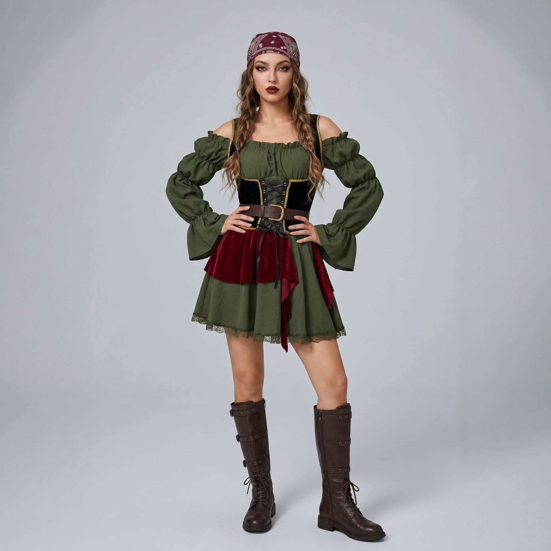 Retro Pirate Dress Women's Cos - огляд і ціна Summer Clothing List