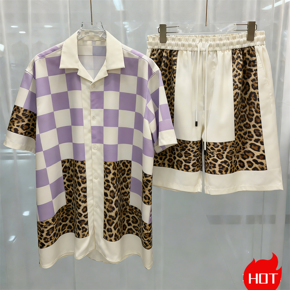 Fashion Summer Mens Shirt Suit - огляд і ціна Summer Clothing Y2K