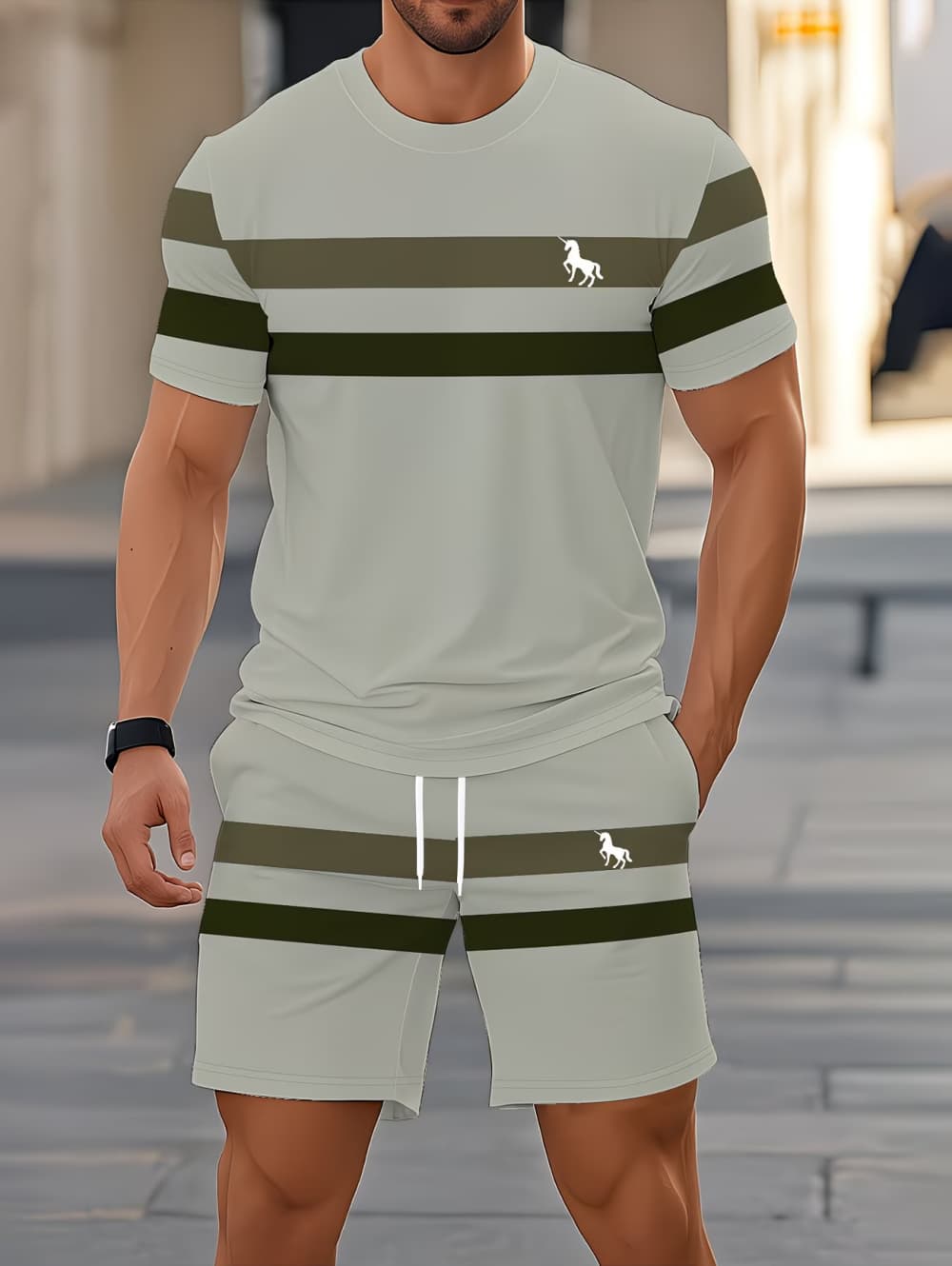Men's Summer Sets Funny 3D Str - огляд і ціна Summer Clothing Haul