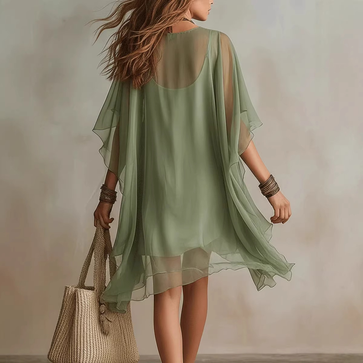 Summer New Women's V-Neck Chif - огляд і ціна Summer Vacation Clothing Women