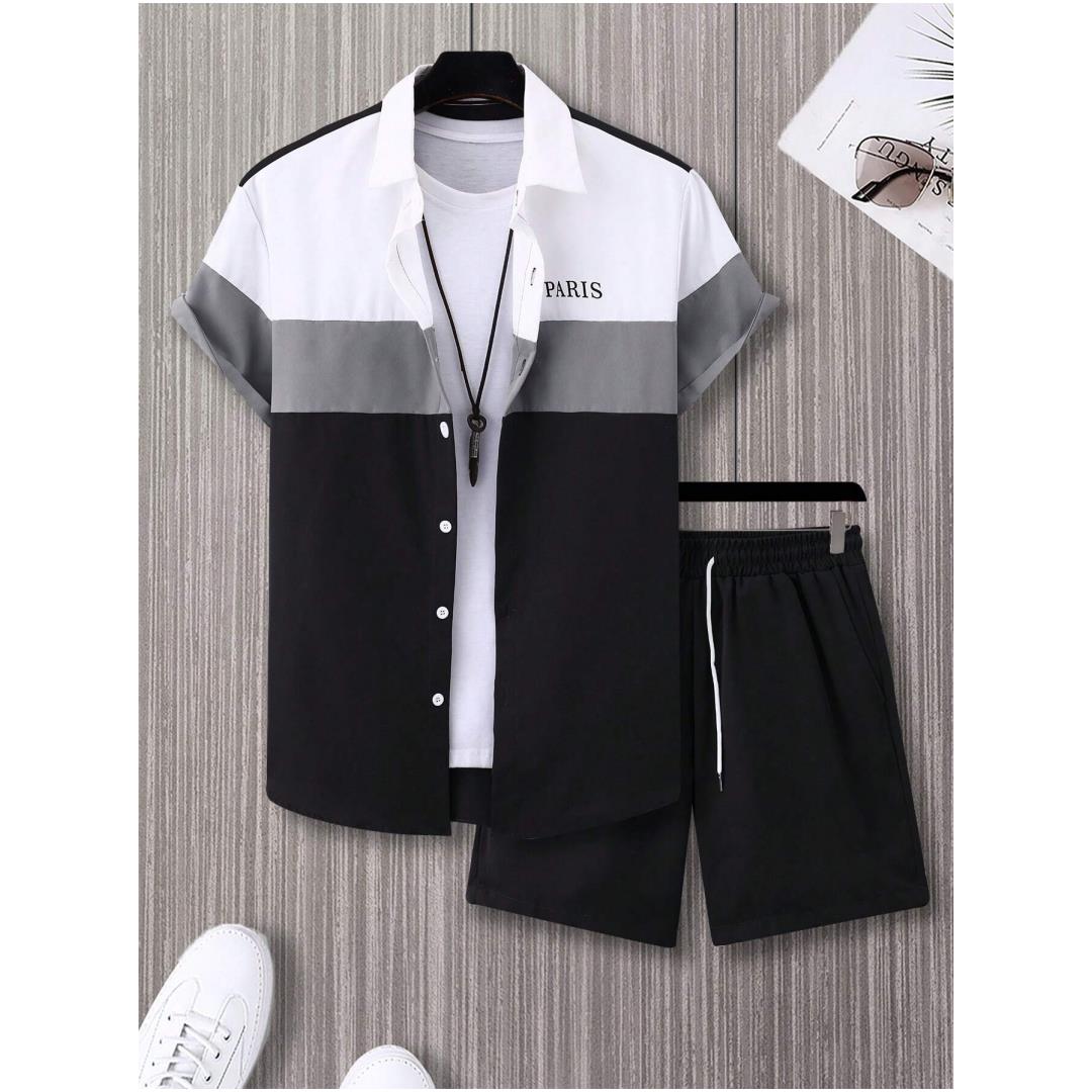 Men's Fashion Suit Blue And Wh - огляд і ціна Summer Clothing Trend