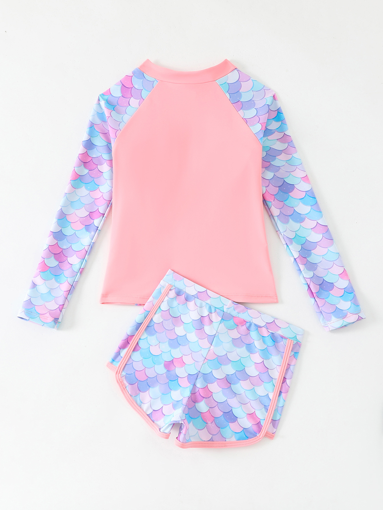 Girls Swimsuit 2025 Pink Long  - огляд і ціна Rash Guard Long Sleeve